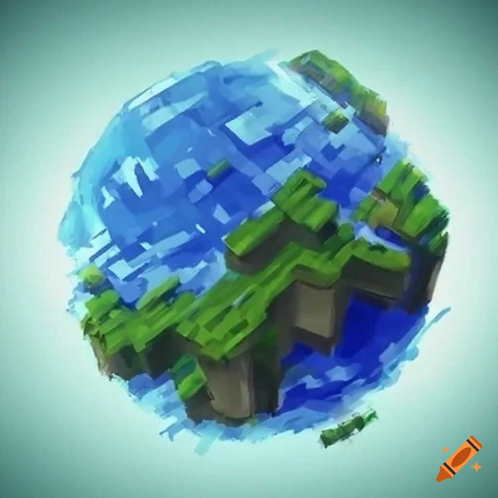Planet Earth in Minecraft! 🌎 #earth #planetearth #planet #minecraft #