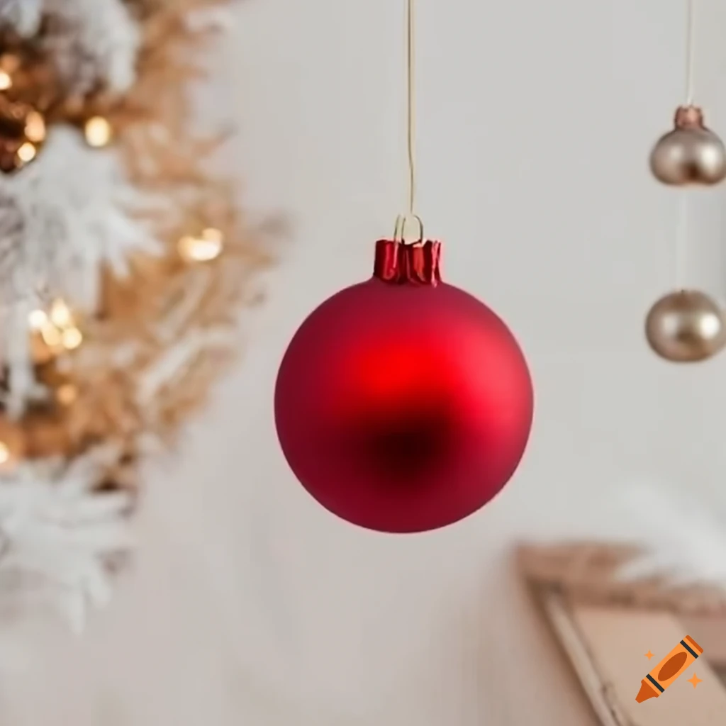 mockup of a Christmas ornament