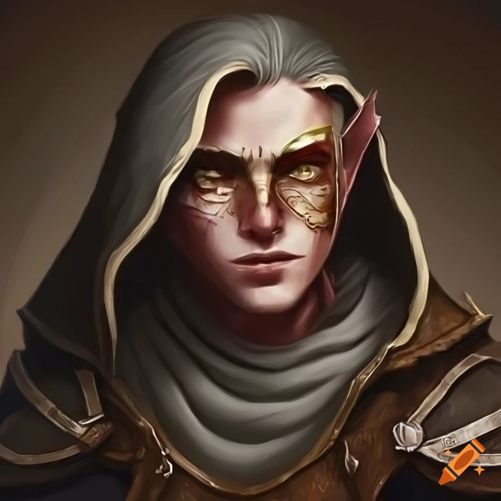 Cosplay Of A Male Half Elf Fantasy Rogue On Craiyon
