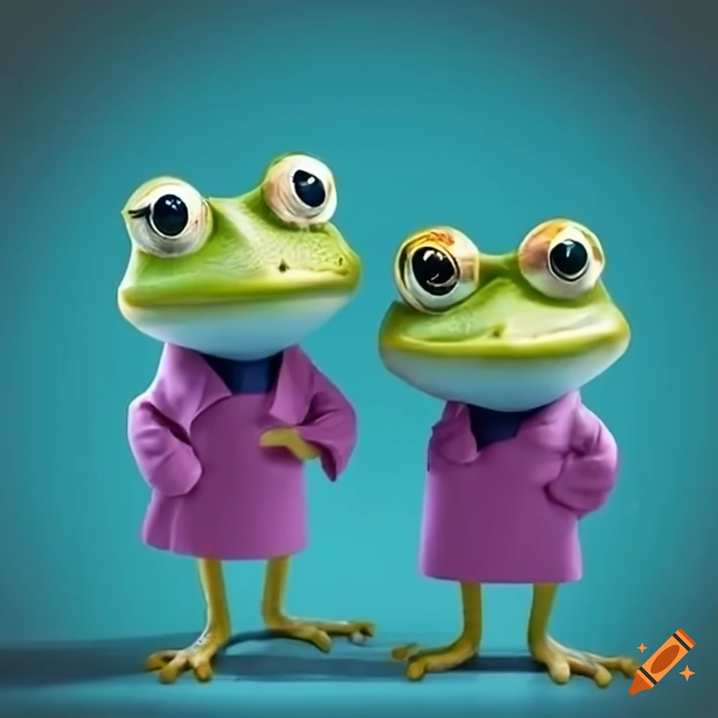 humorous-image-of-three-frogs-in-lab-coats-on-craiyon