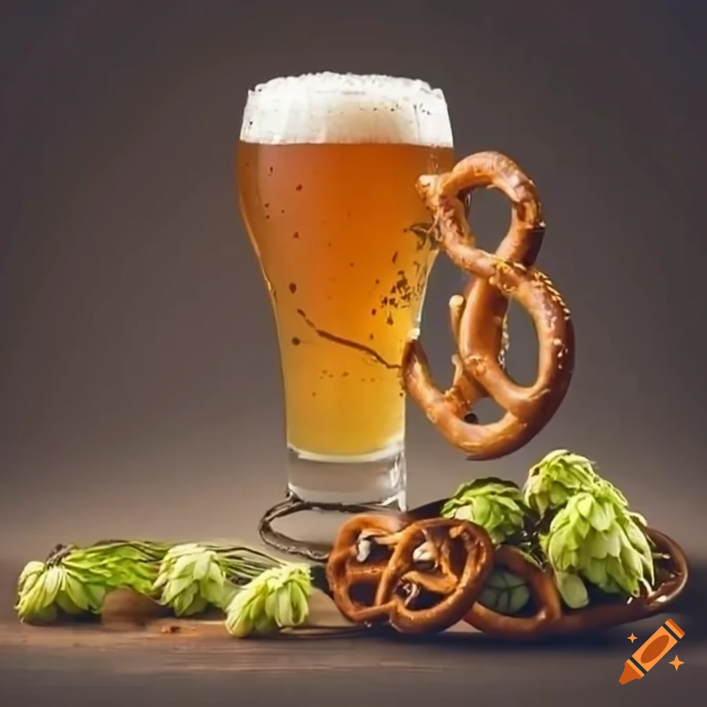 Autumn Beer With Hops Pretzels And Sausages On Craiyon autumn-beer-with-hops-pretzels-and-sausages-on-craiyon