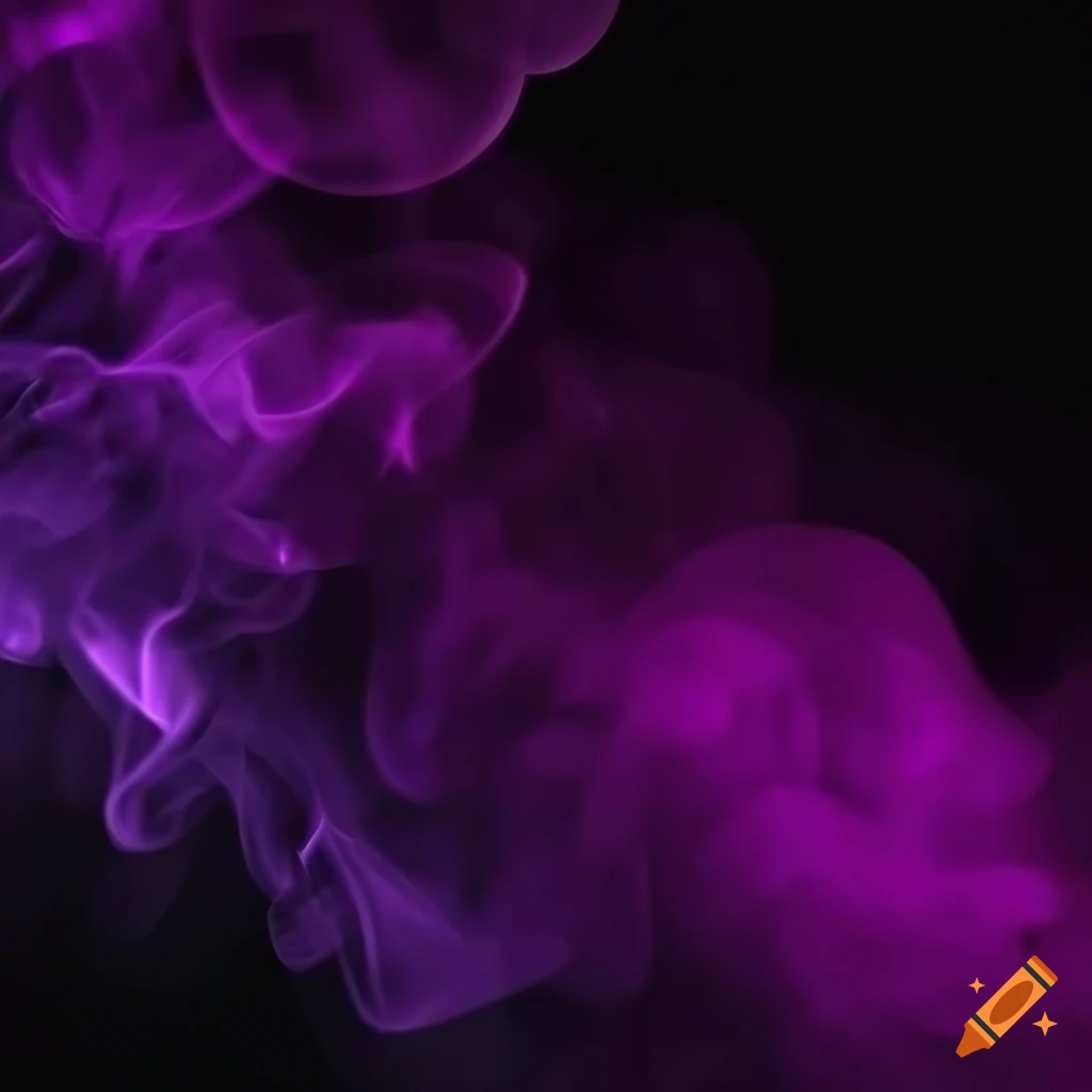 dark purple smoke on black background