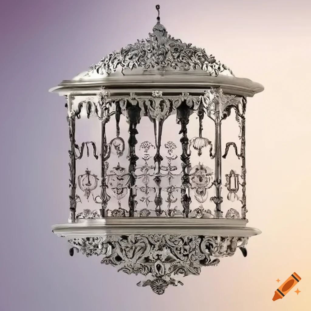 silver ornamental Islamic balcony