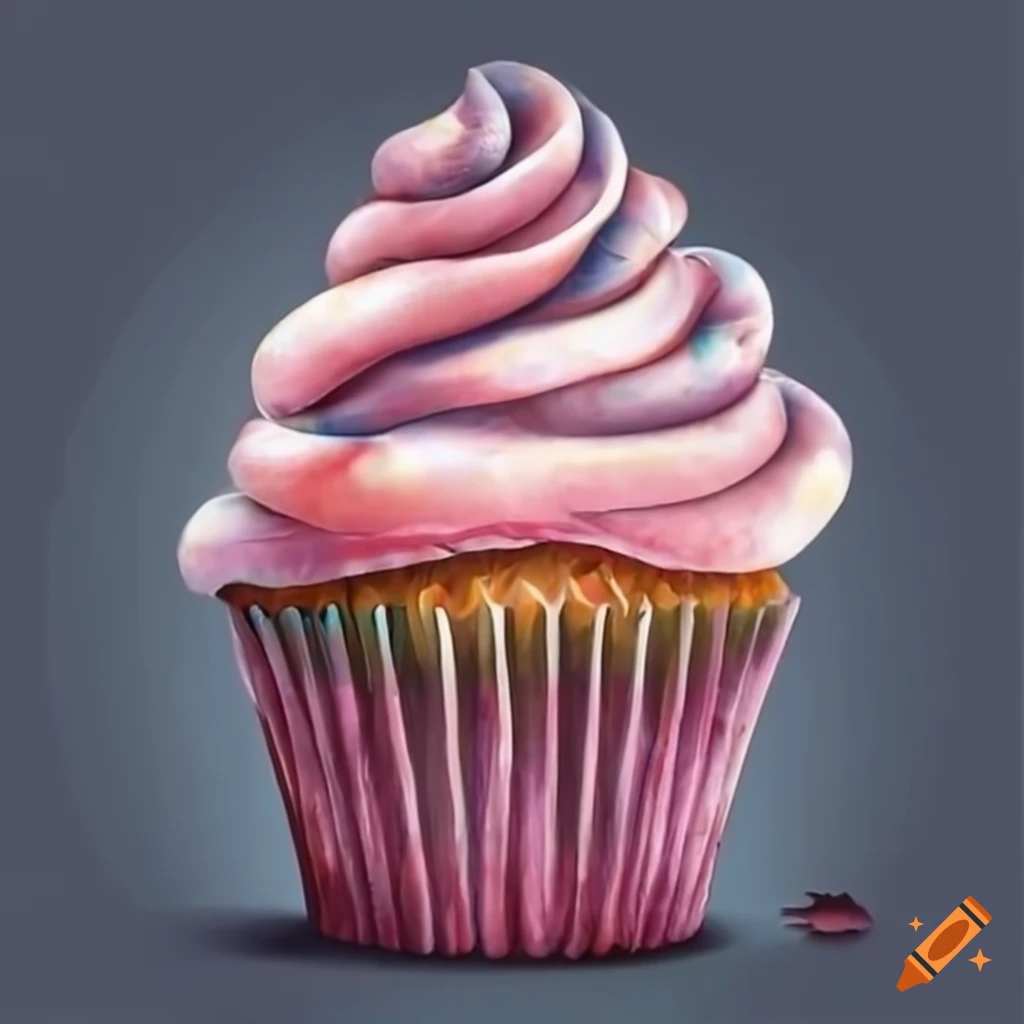 Collection Of Free Cupcakes Drawing Realistic Download - Transparent  Background Cupcake Logo, HD Png Download , Transparent Png Image - PNGitem