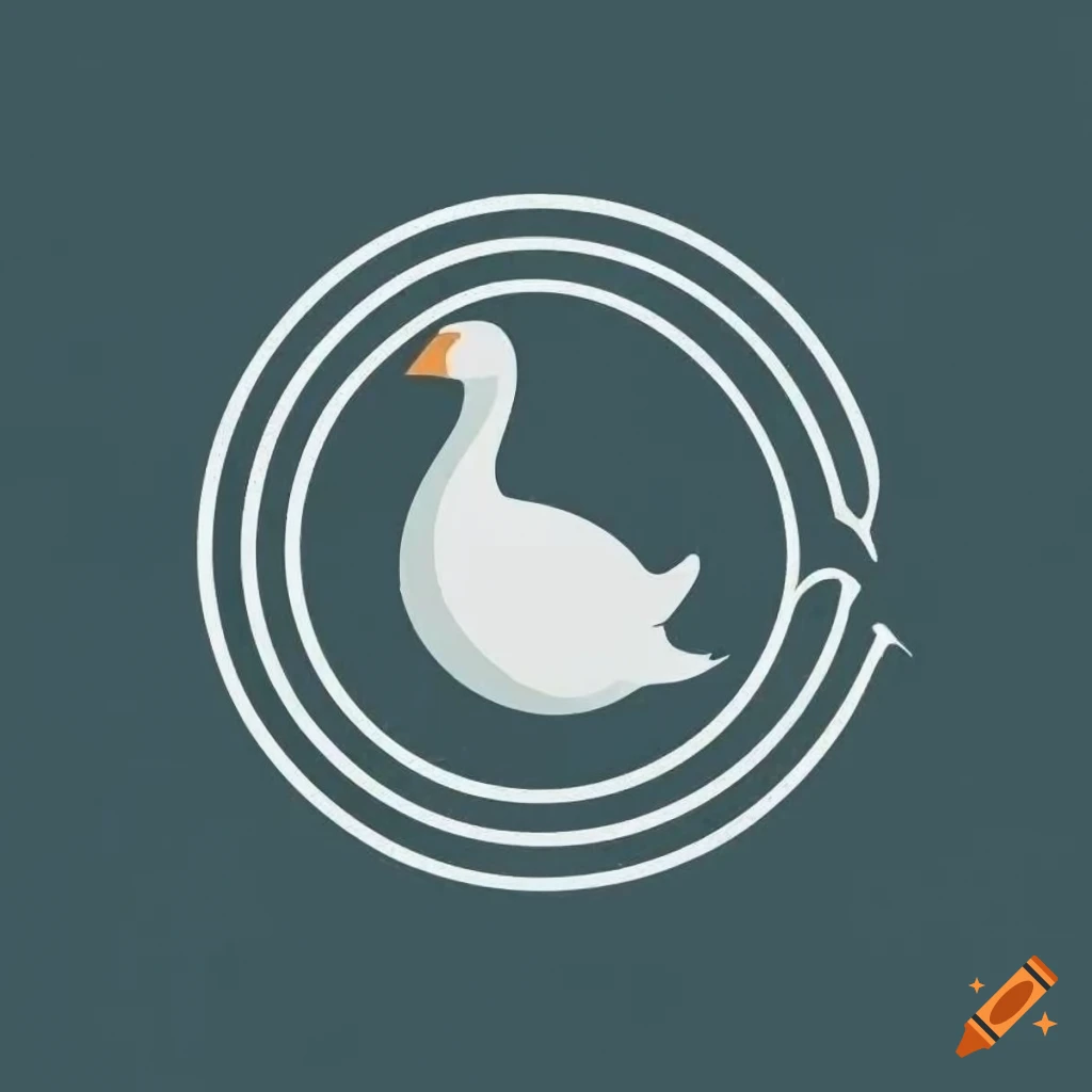 Circular goose logo