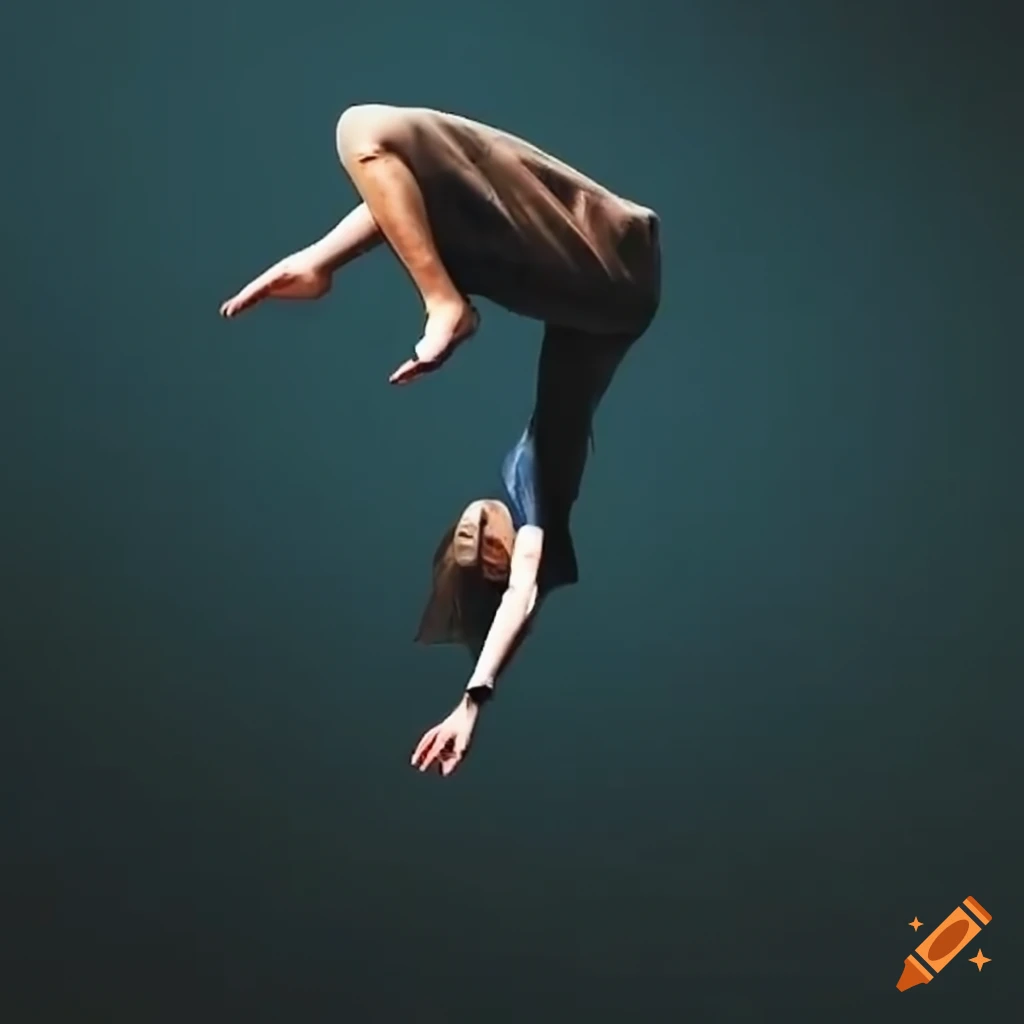 person doing parkour on a course