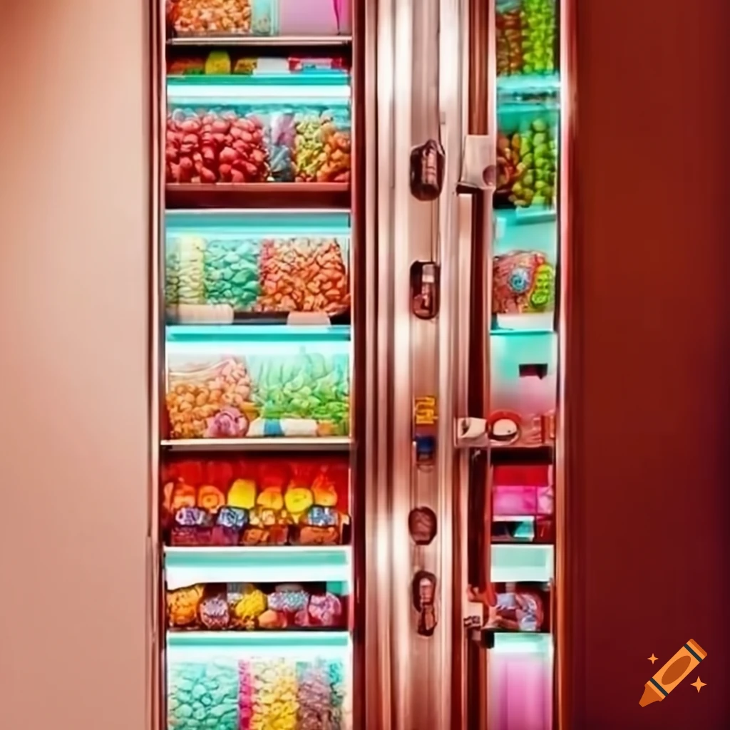 Elevator filled with different candies on Craiyon