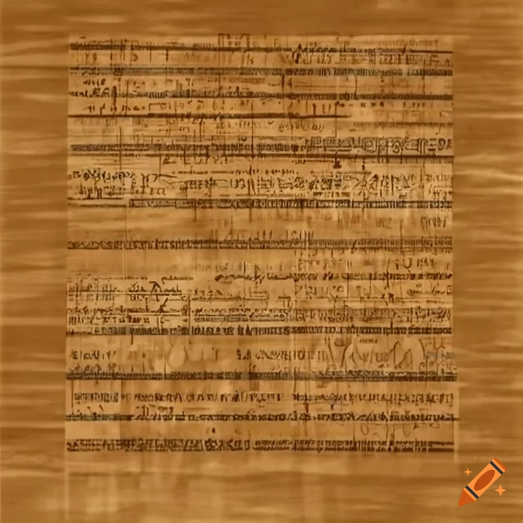 Aurebesh calligraphy on papyrus
