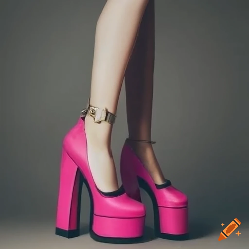 Sexy Exotic Strappy Platform Women's Clear Heel Sandals in Pink -  Walmart.com