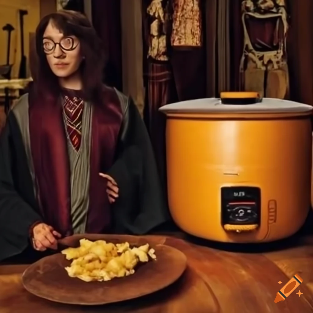 Harry potter transformed into a rice cooker on Craiyon