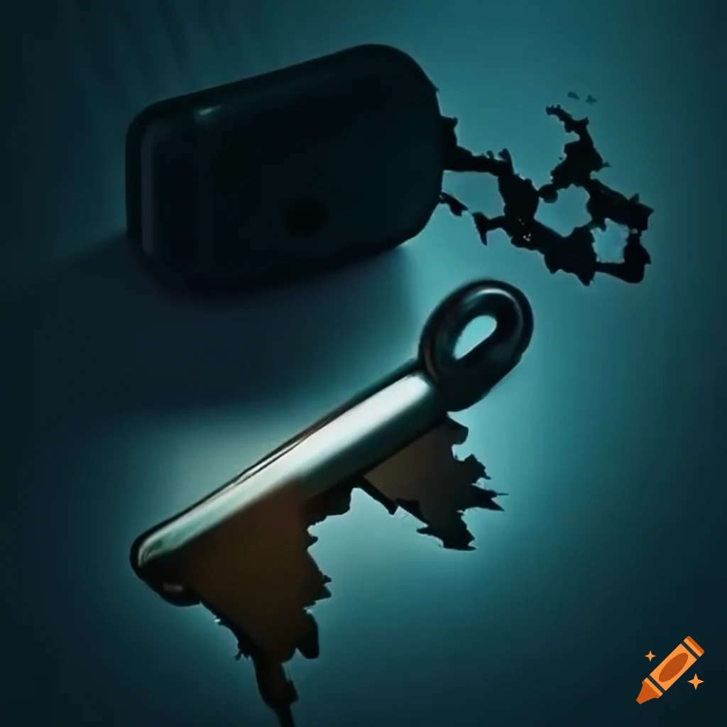 Image of a broken key and padlock