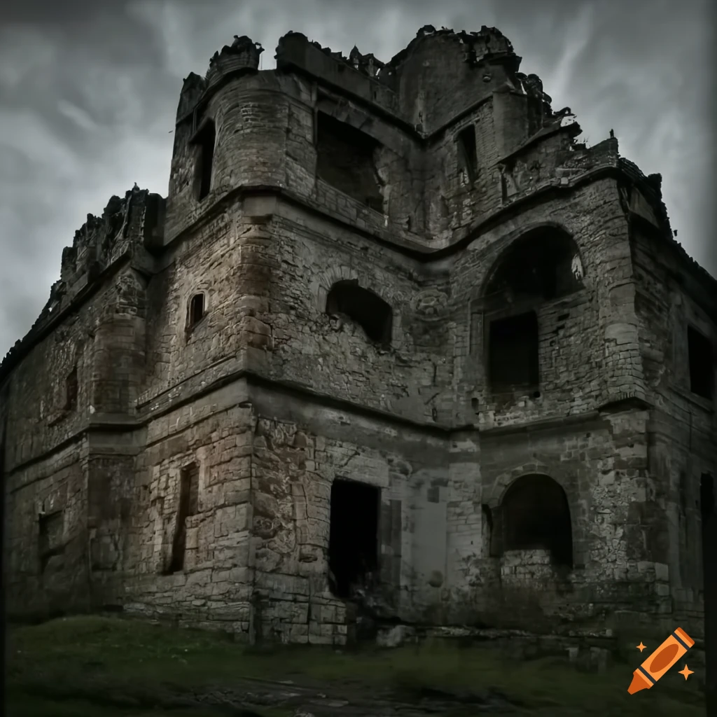 Abandoned ancient castle on Craiyon
