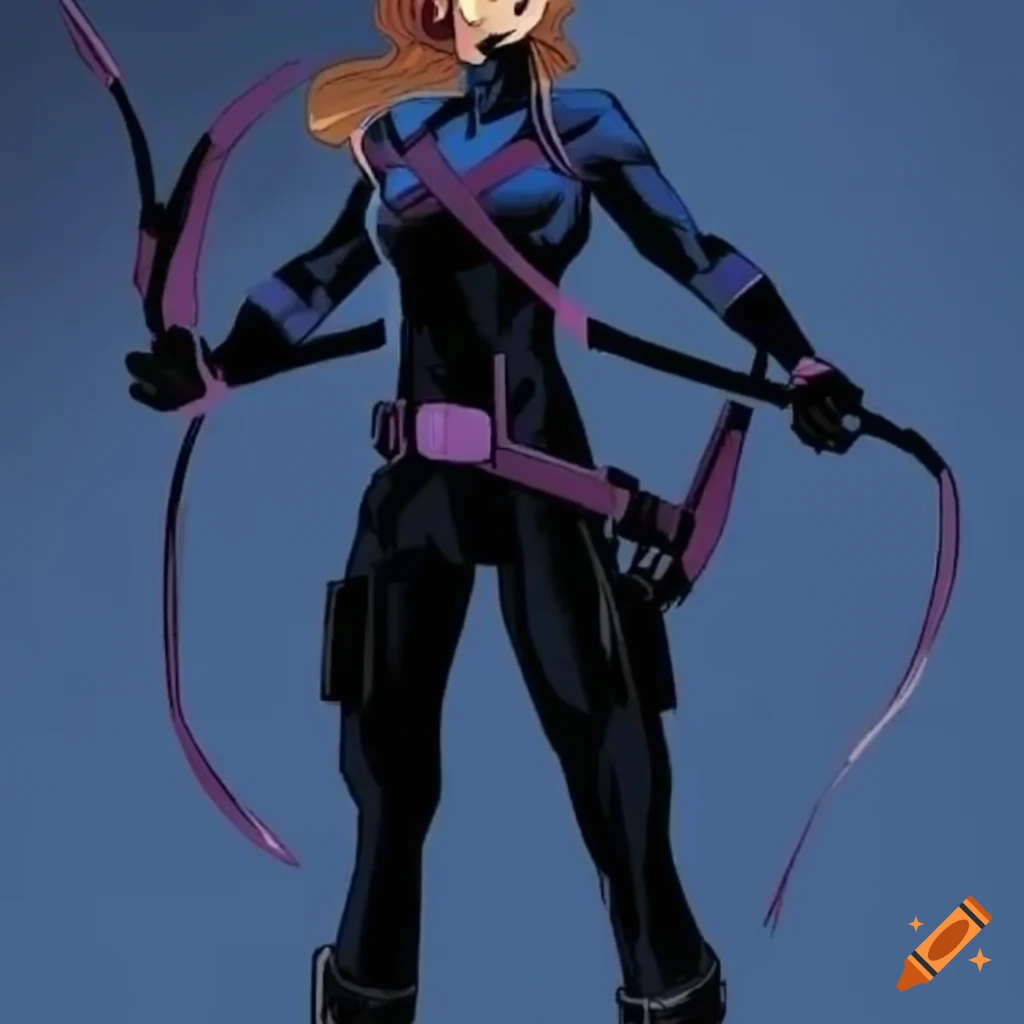 Kate Bishop in Hawkeye's costume