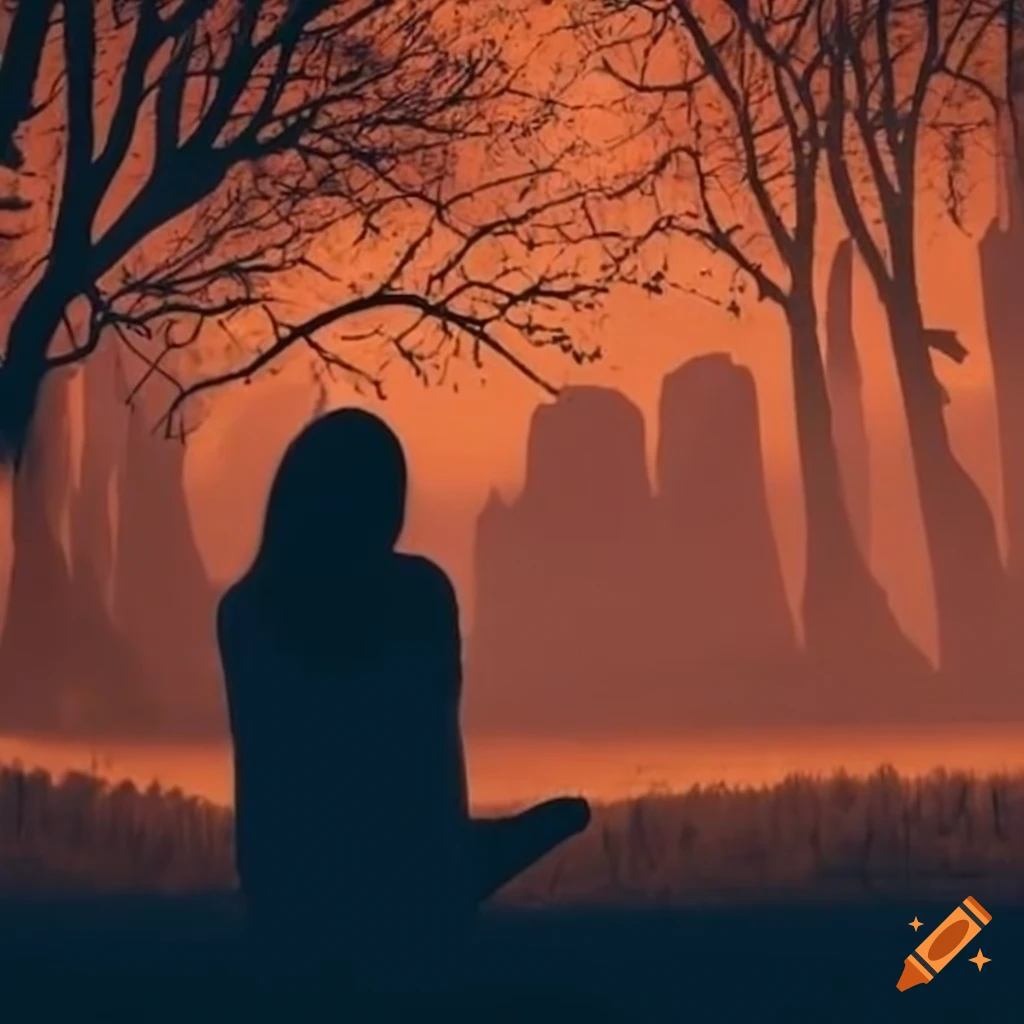 artistic depiction of grief and loss