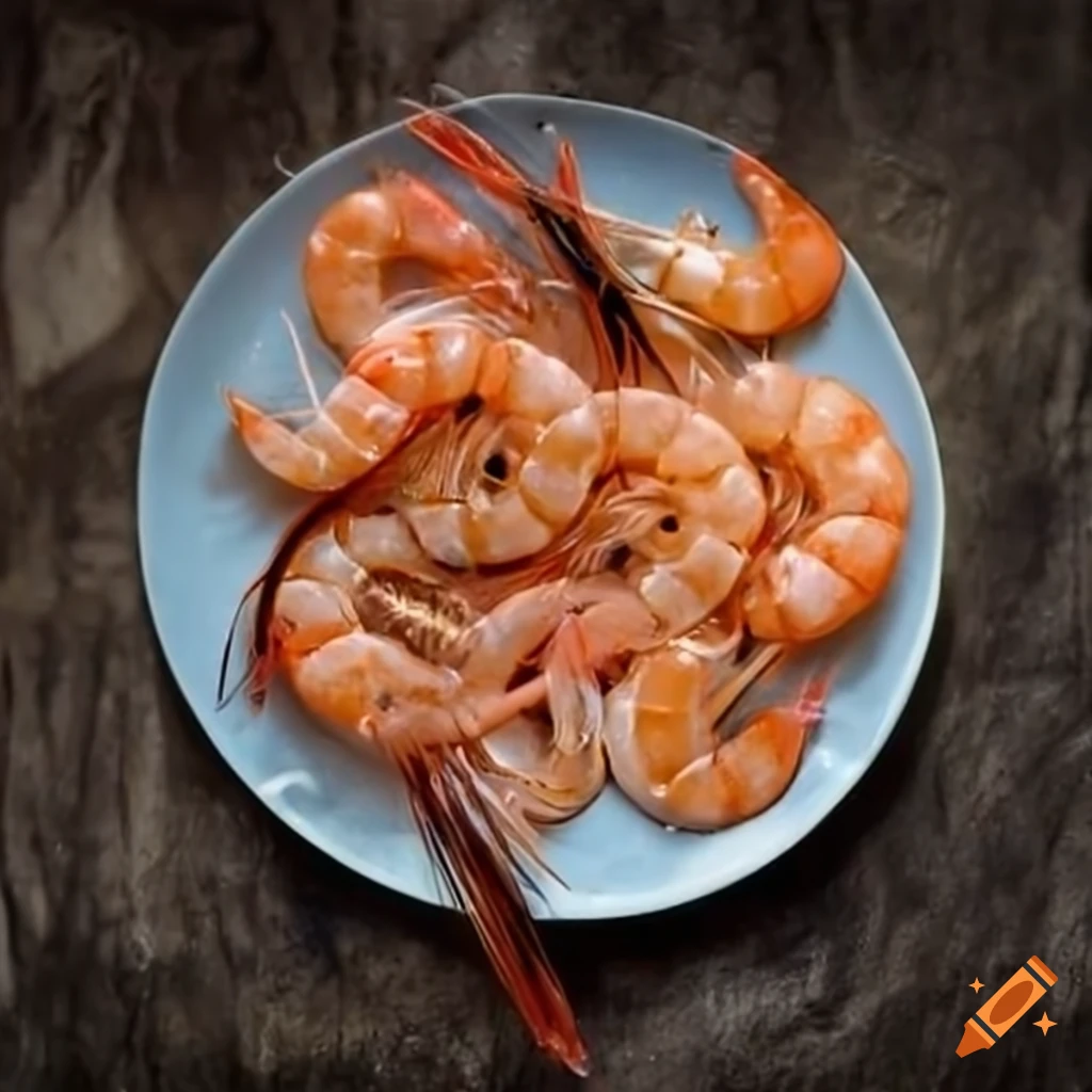 plate of delicious shrimps
