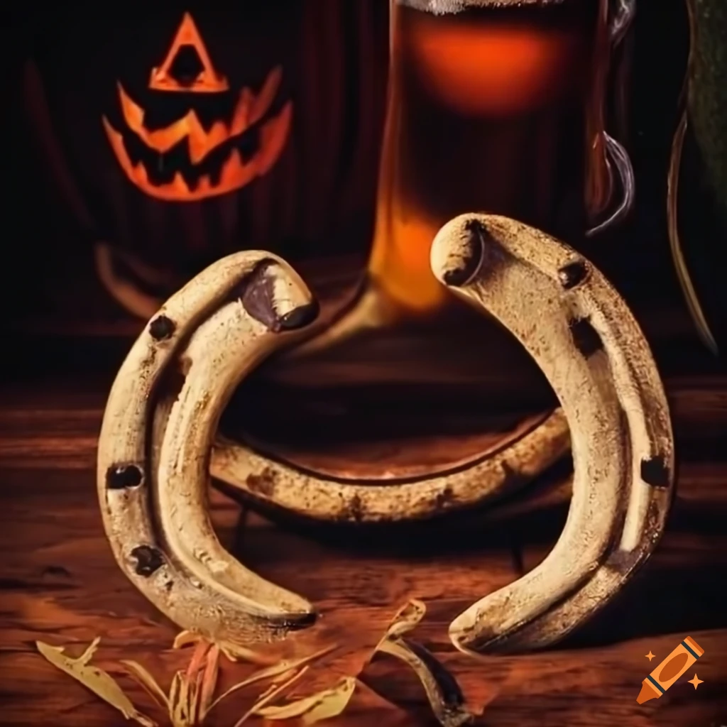 Three Horseshoes with beer for Halloween
