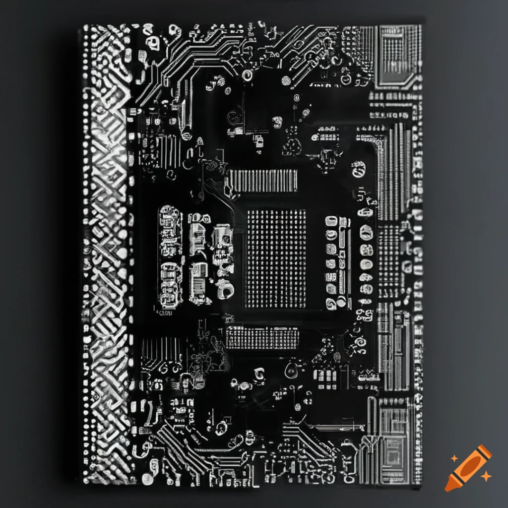 Matte black pcb artwork with incredible detail