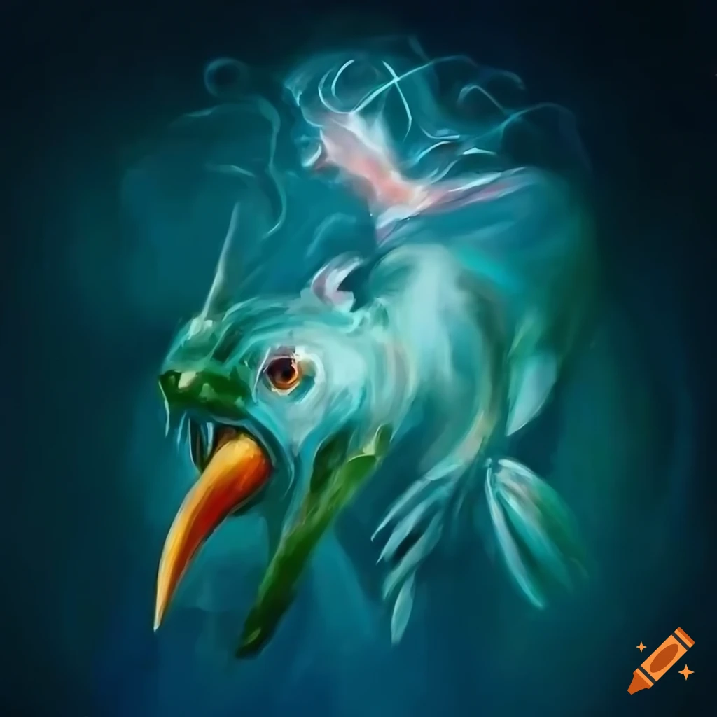 Oil Painting Of An Elegant Aquatic Mythical Creature On Craiyon oil-painting-of-an-elegant-aquatic-mythical-creature-on-craiyon