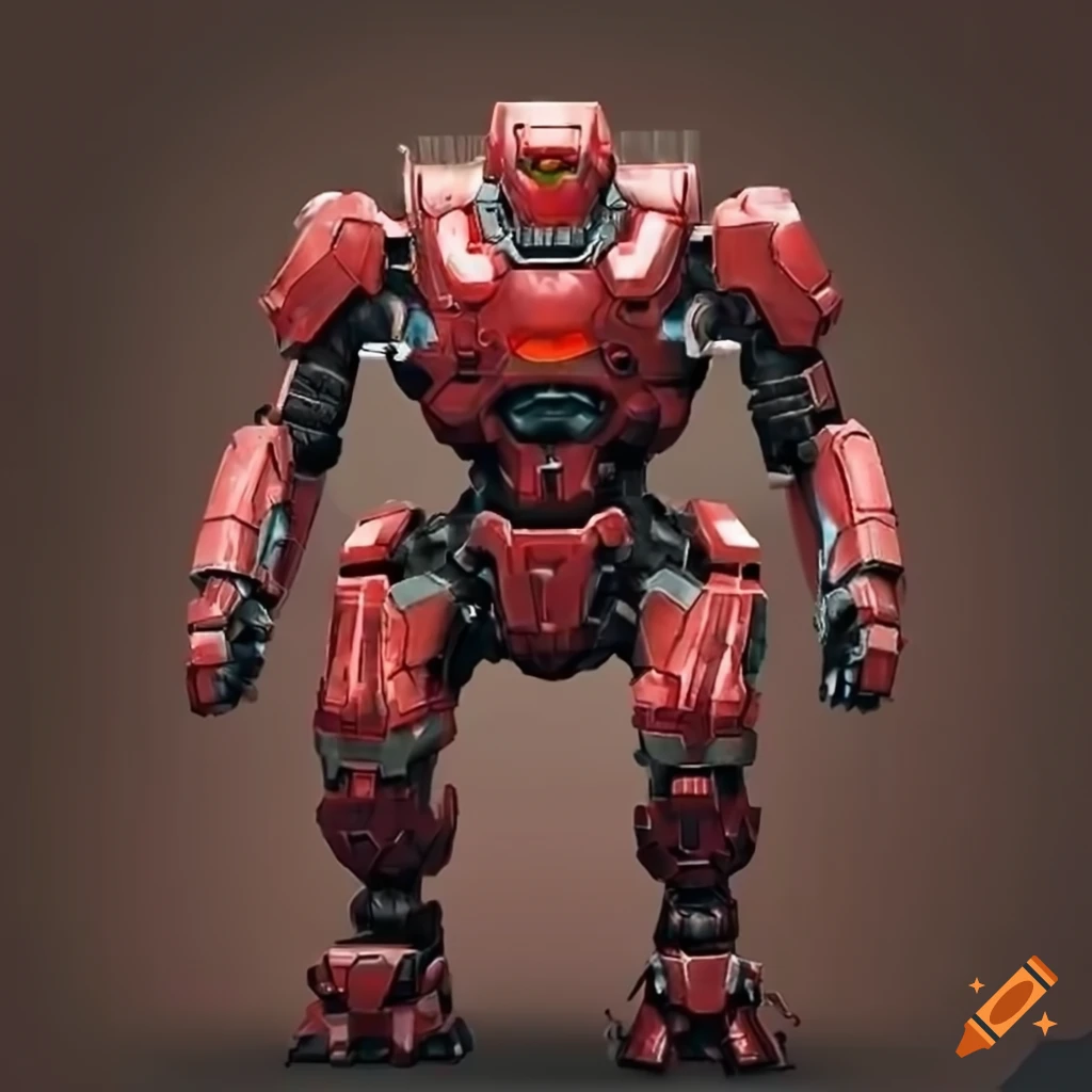 crimson mech suit