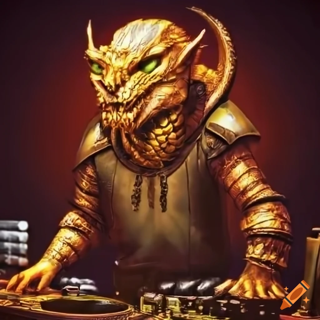 DJ dragonborn rocking the turntables