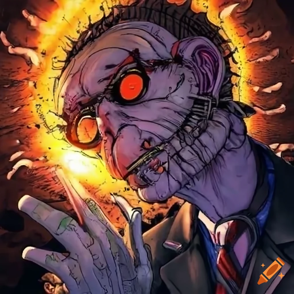 image of a mad scientist with strange machines