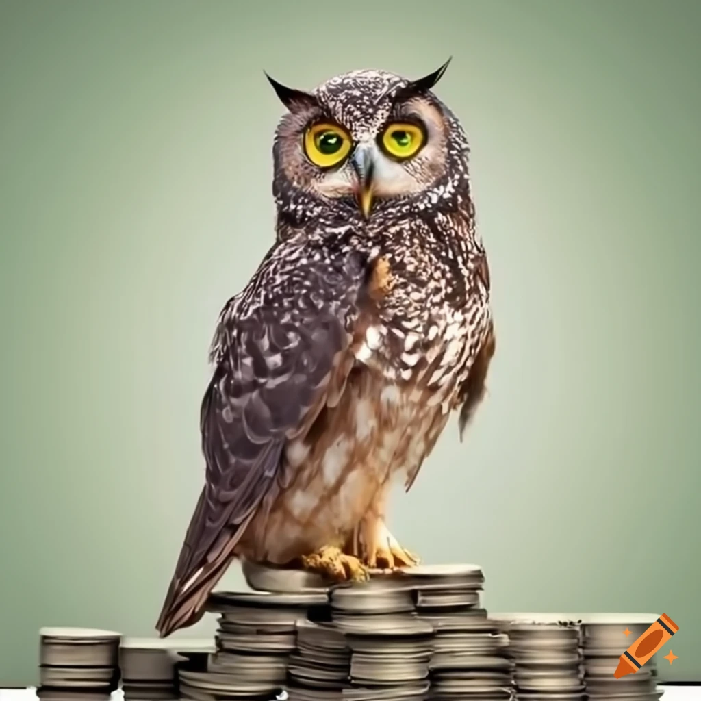 Technologically Advanced Owl With Money On Craiyon
