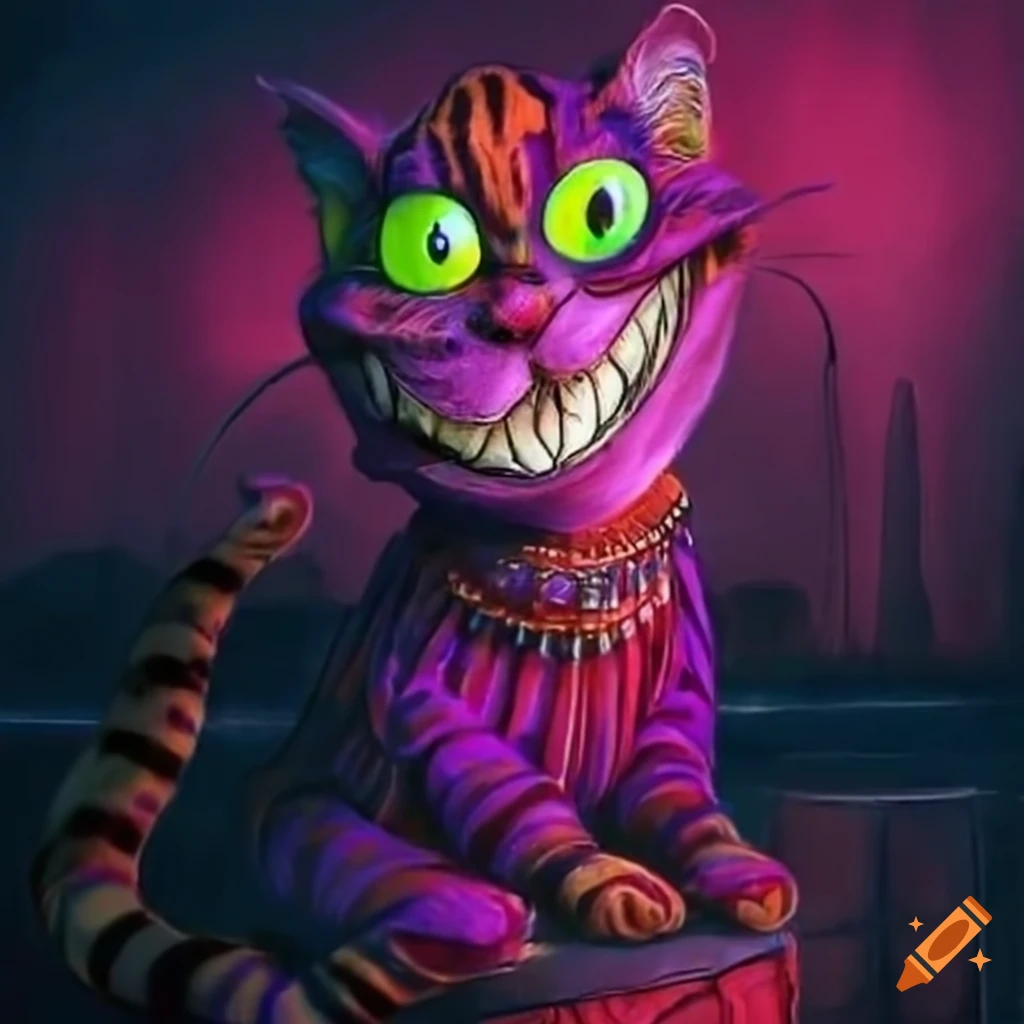 Illustration of the cheshire cat