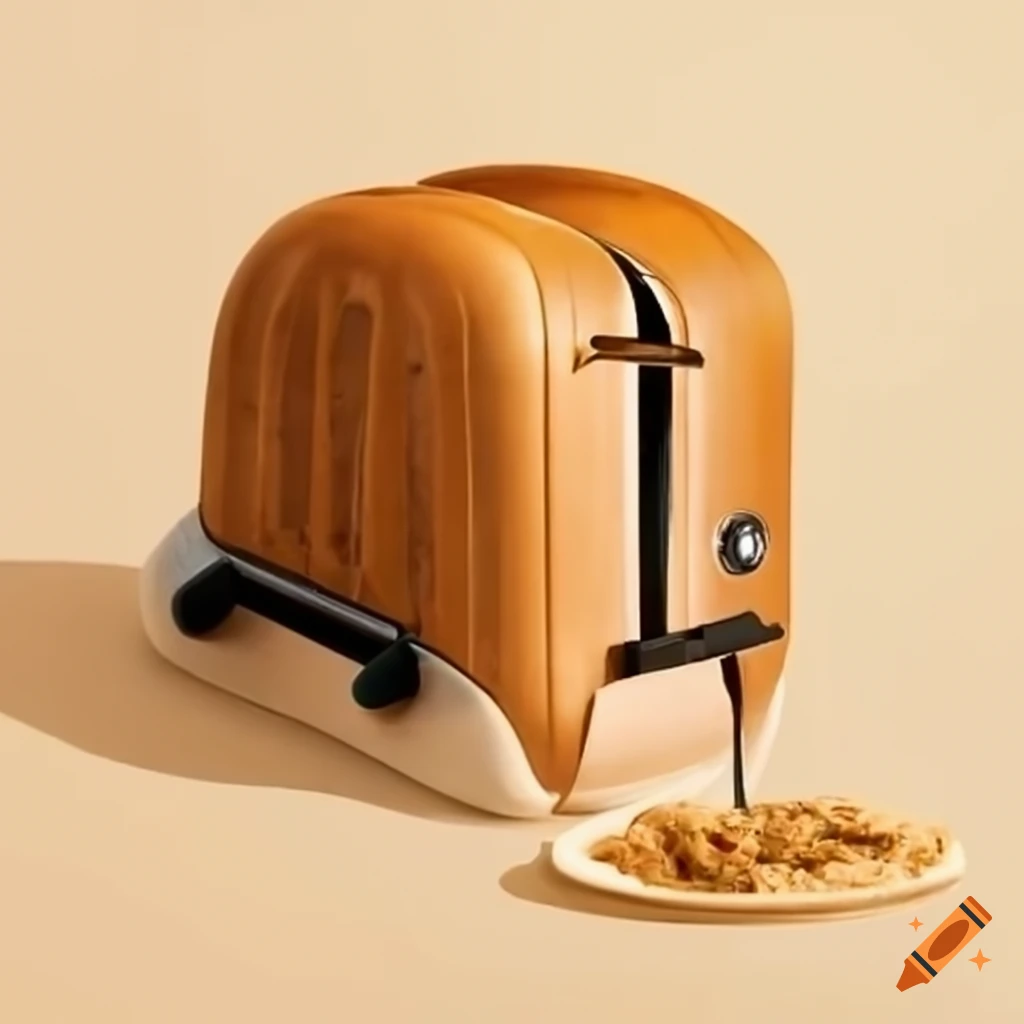 Transparent toaster with bread inside on Craiyon