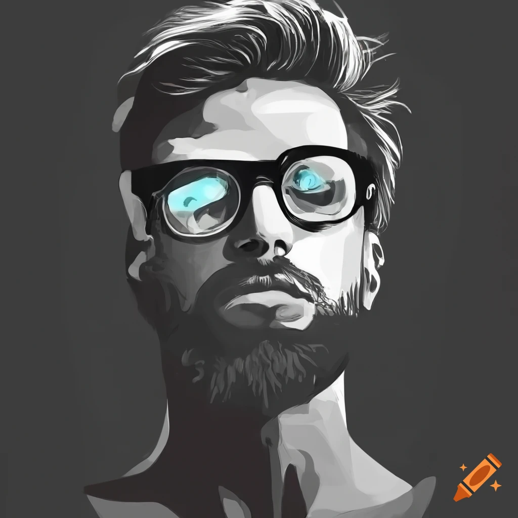 portrait of a stylish bearded man