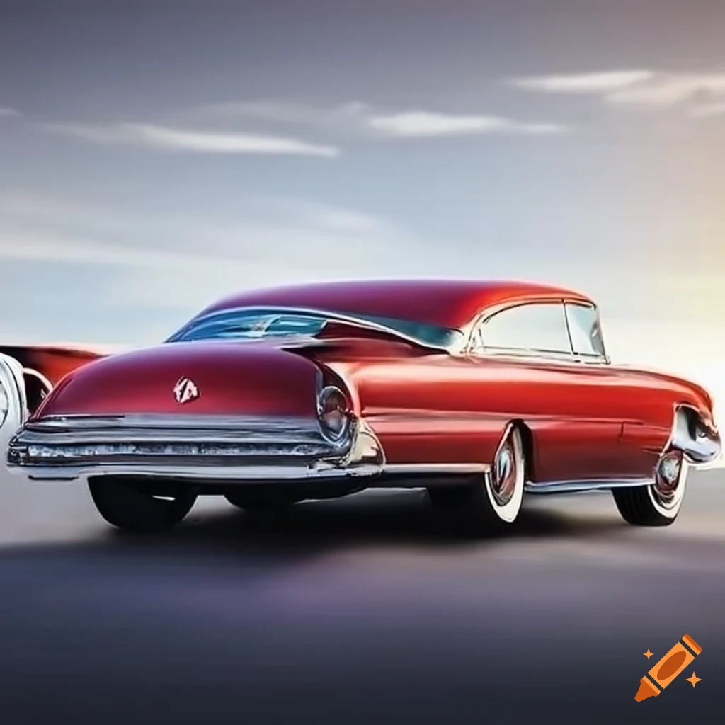 fusion image of a 1959 Cadillac DeVille and Volkswagen Arteon