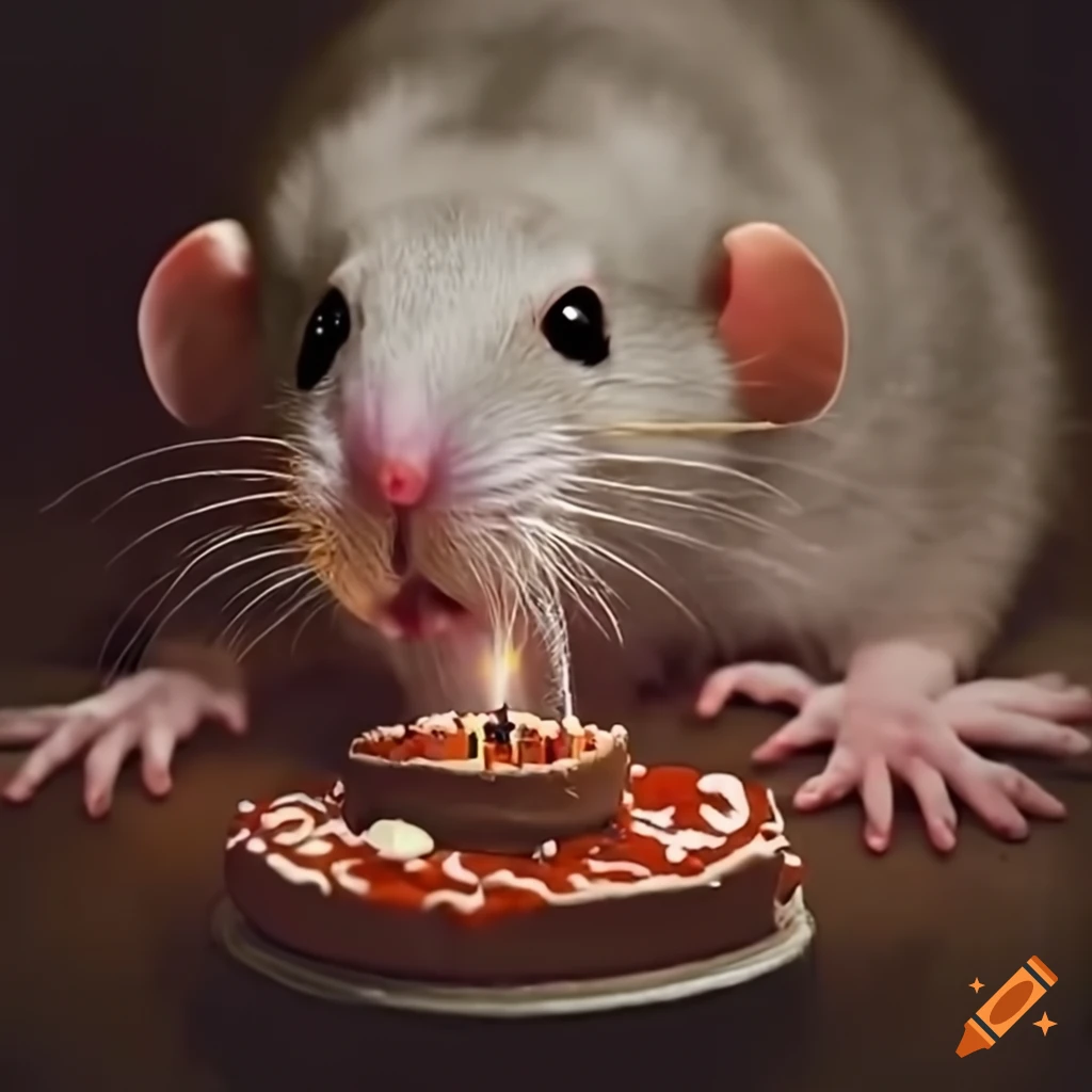 Second Life Marketplace - OhMyMesh! Cute Halloween Rat Cake - Full Perm Mesh