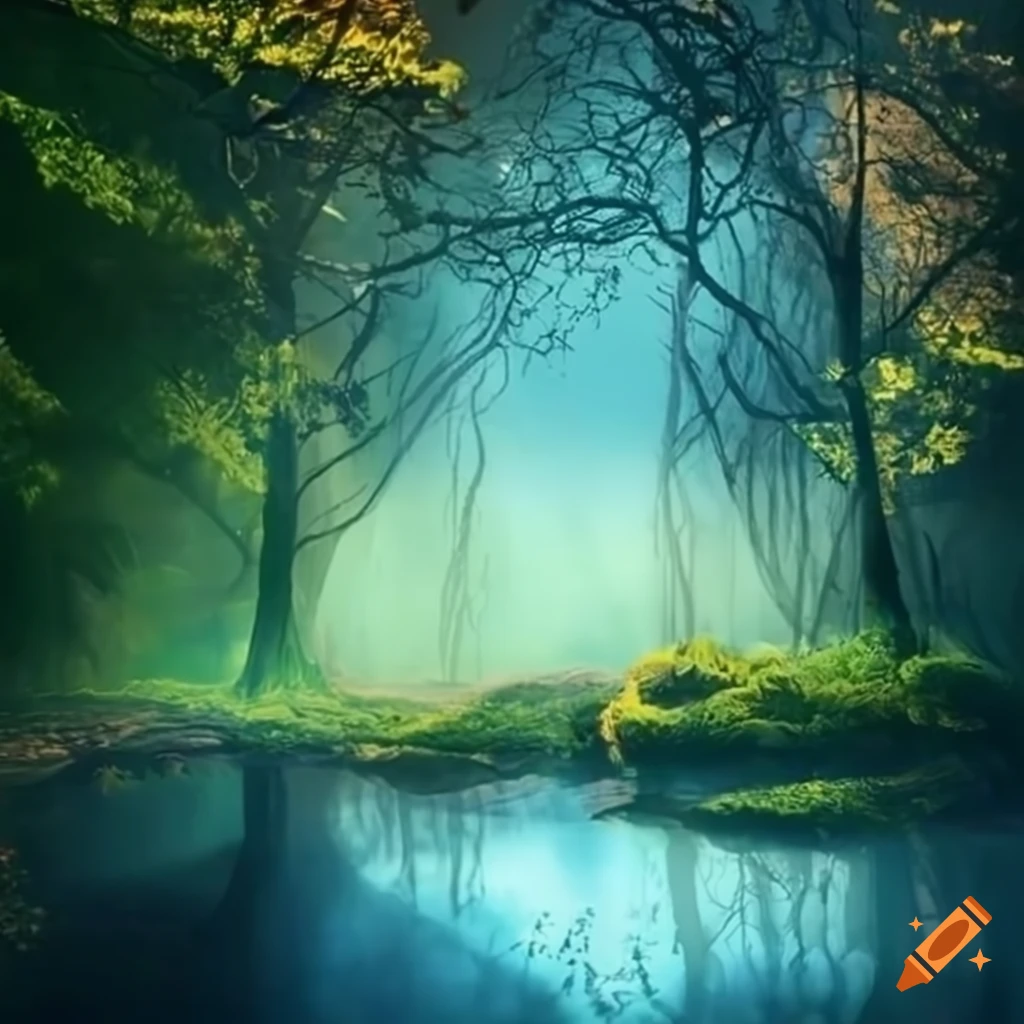 Image Depicting A Peaceful And Magical Realm On Craiyon