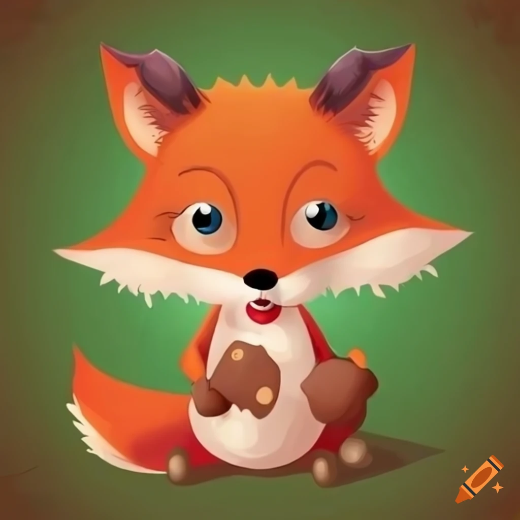 cartoon-art-of-a-fox-with-a-christmas-tree-on-craiyon