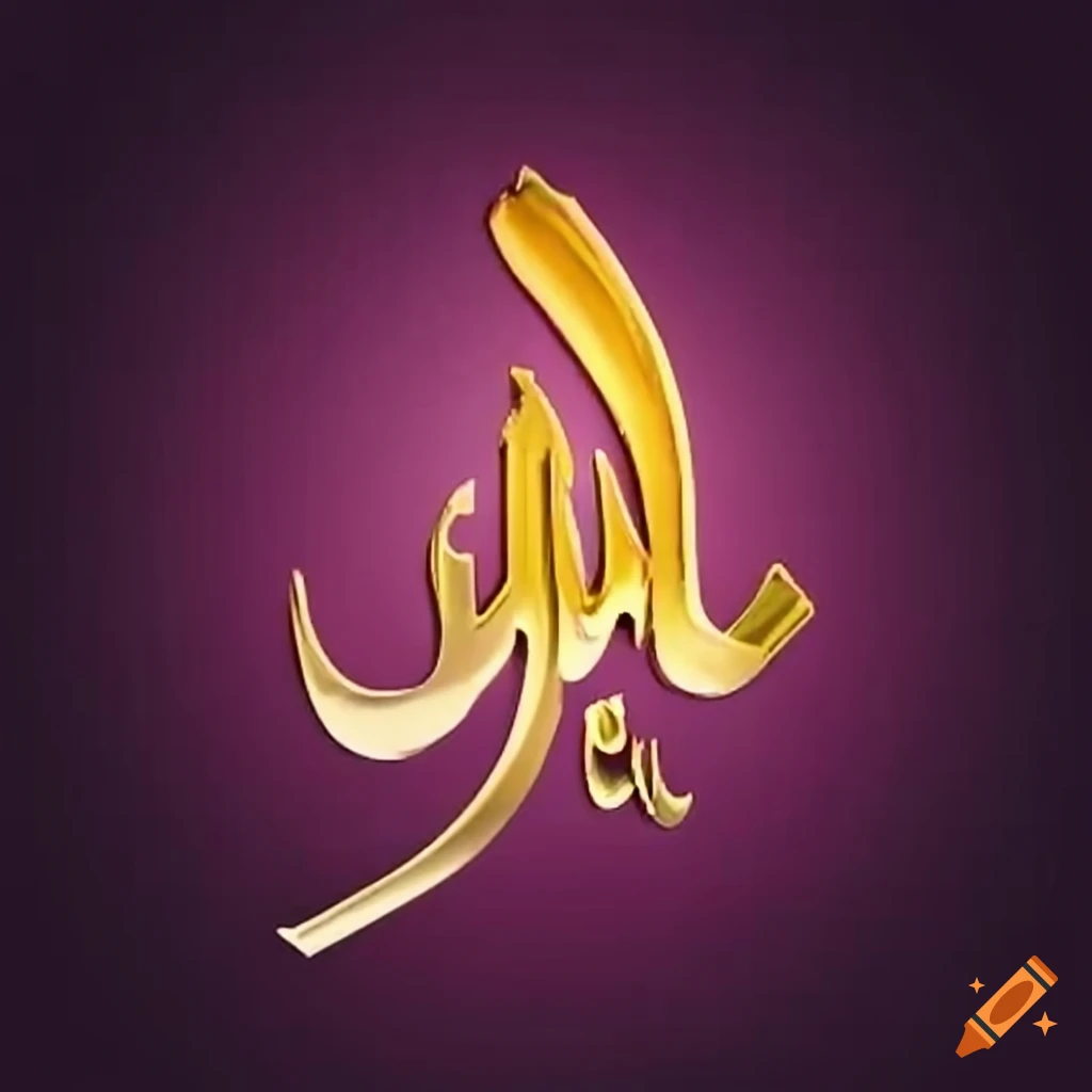 banana shaped into the symbol of Allah
