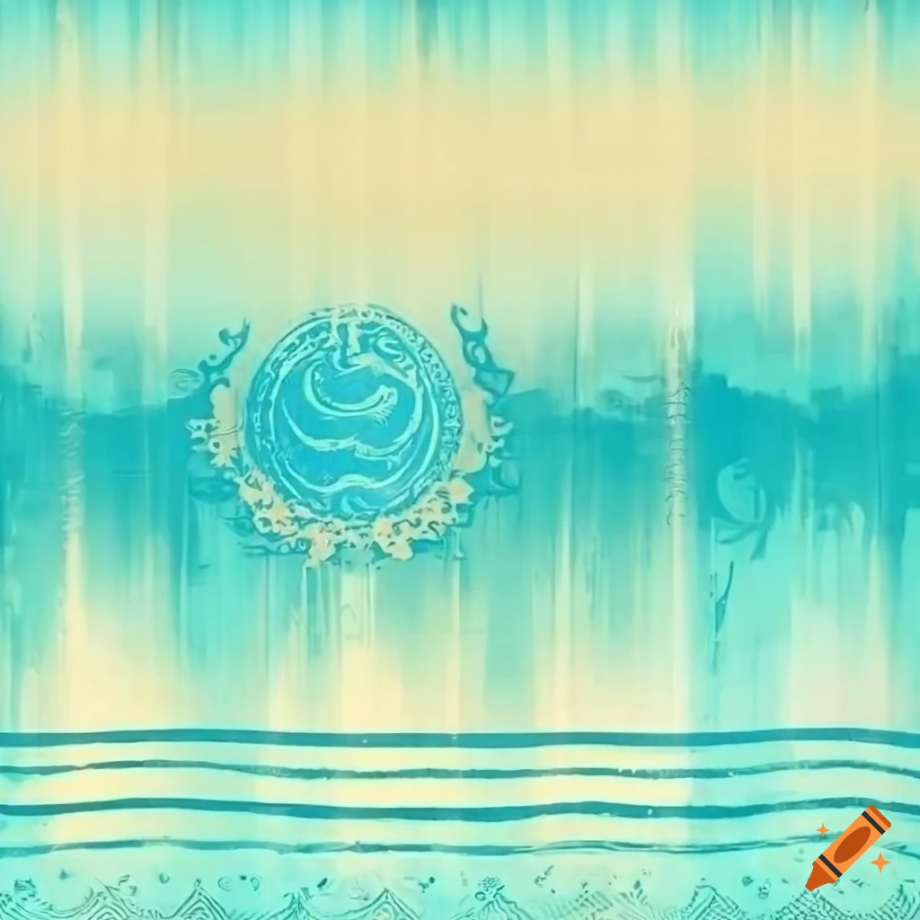 Background with kazakh ornaments