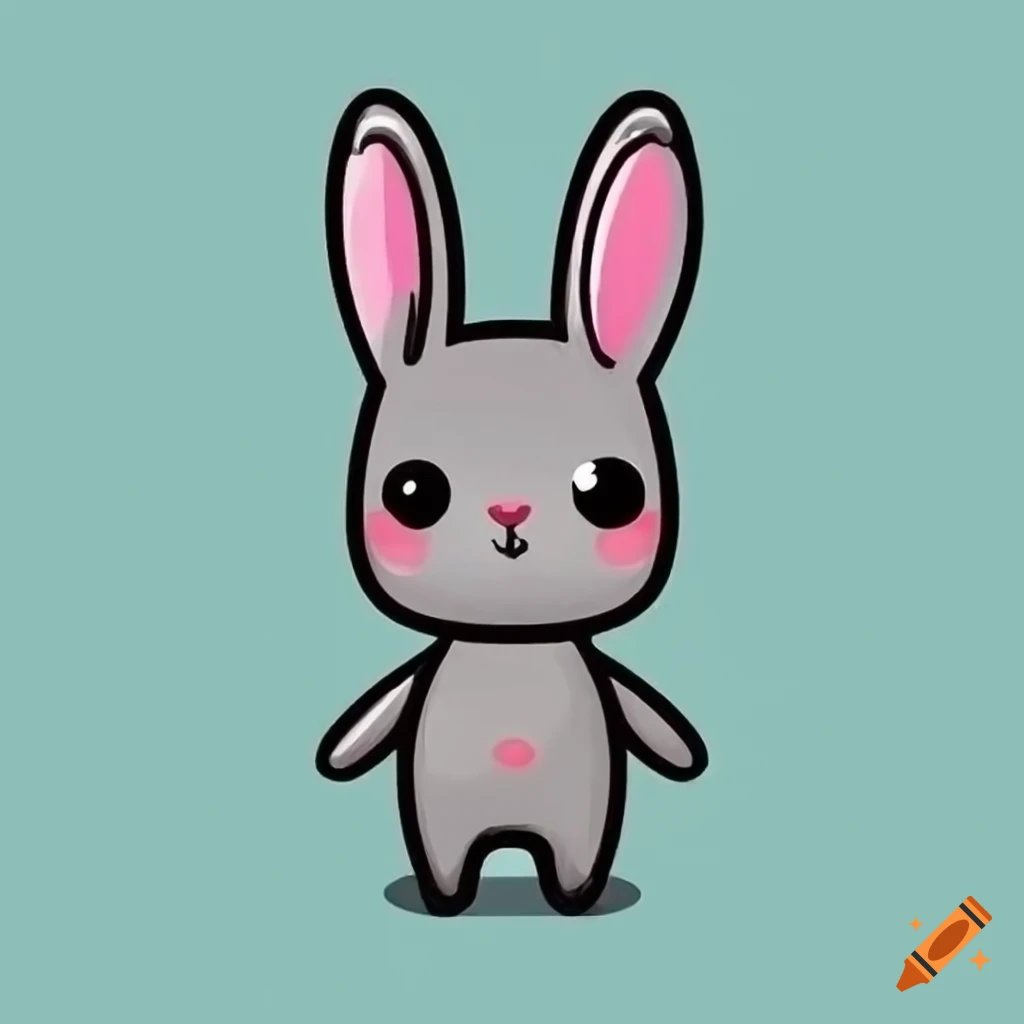 HOW TO DRAW A RABBIT EASY - DRAWING AND COLORING A CUTE BUNNY - YouTube