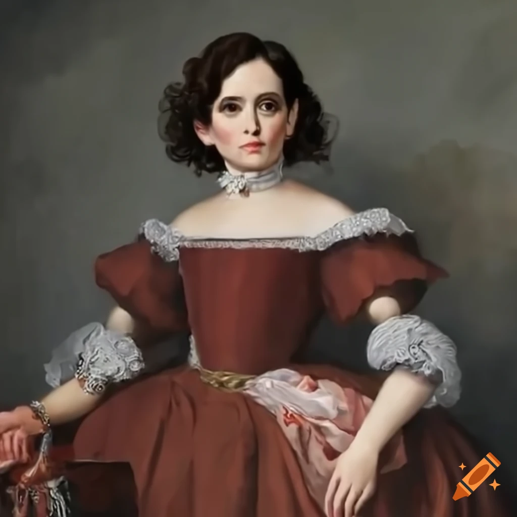 portrait of Isabel Diaz Ayuso in the style of Velazquez