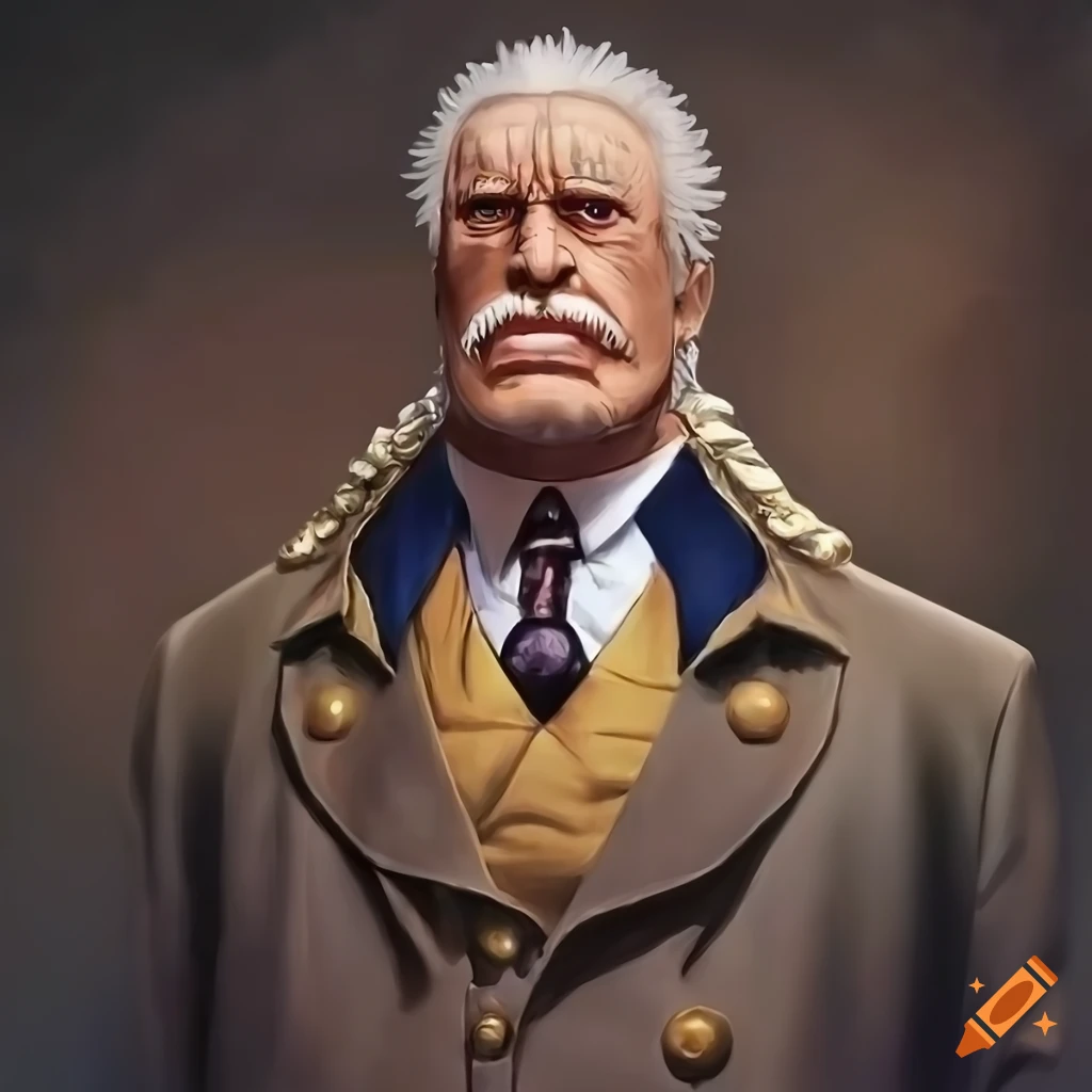 realistic cosplayer dressed as Garp from One Piece