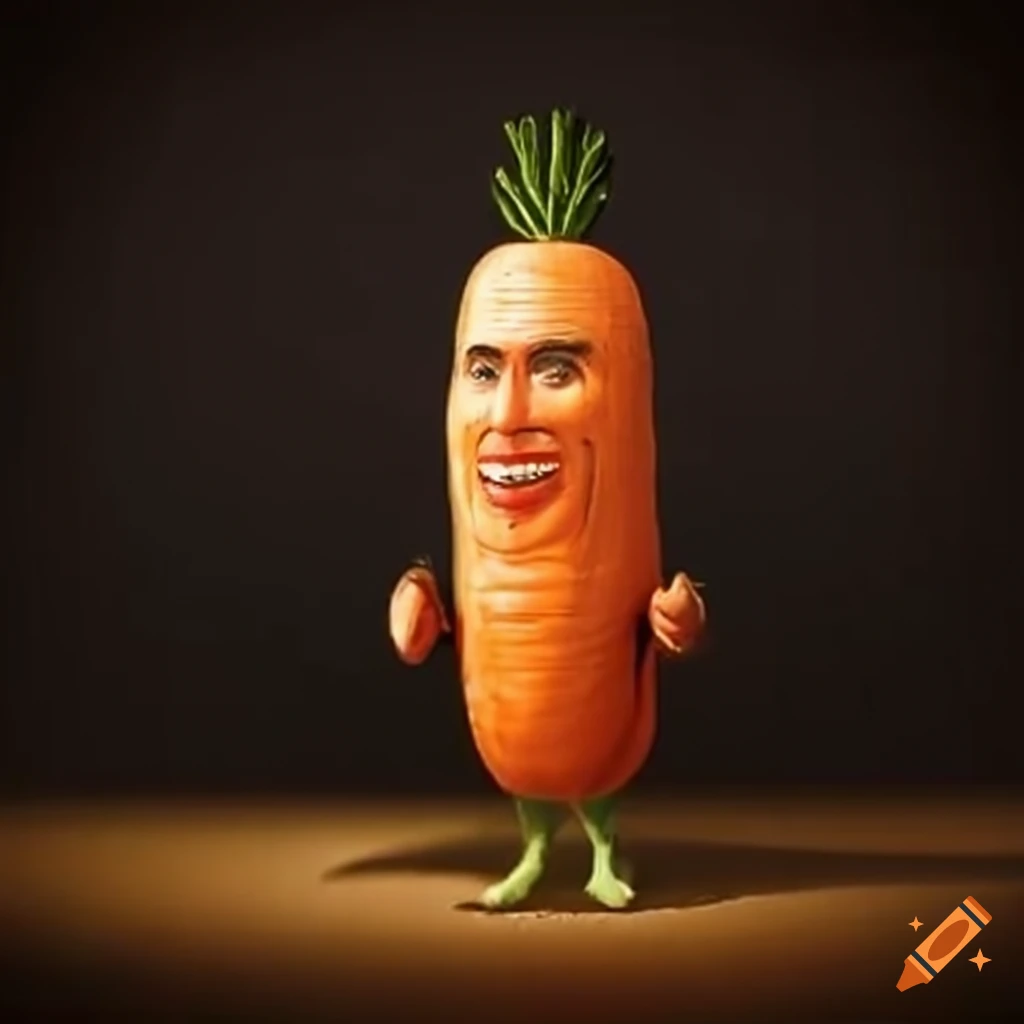 Caricature of mitt romney as a carrot
