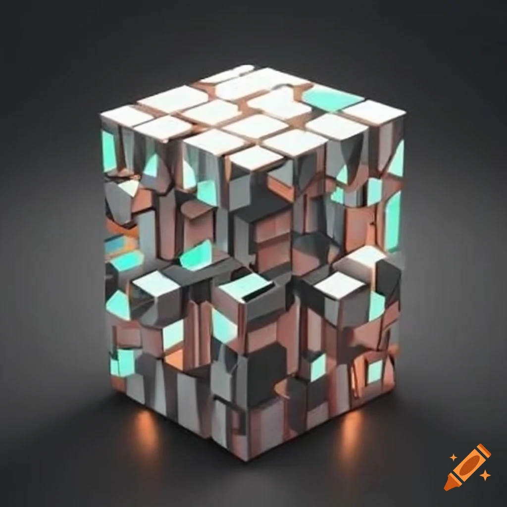 abstract artwork with great results in cubic style