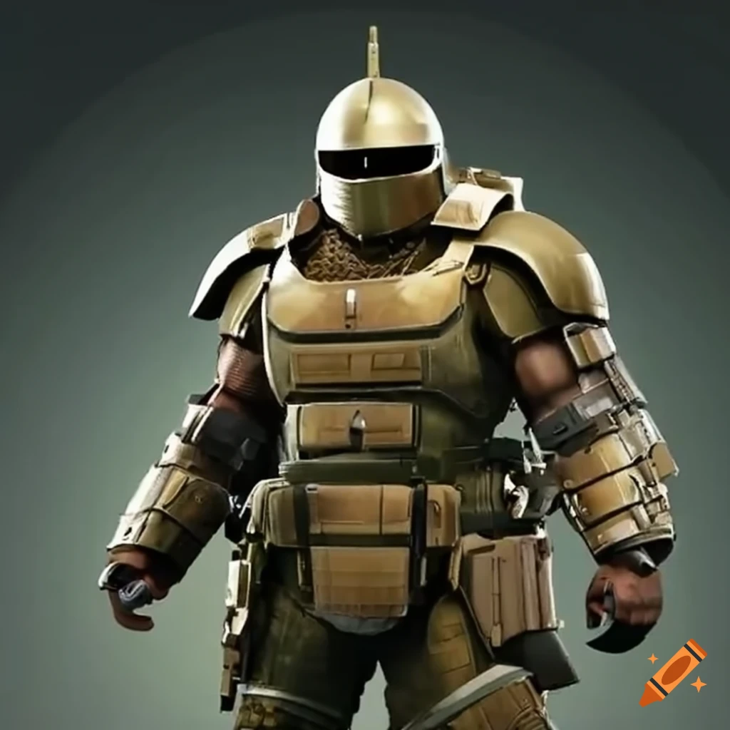 man in military juggernaut armor