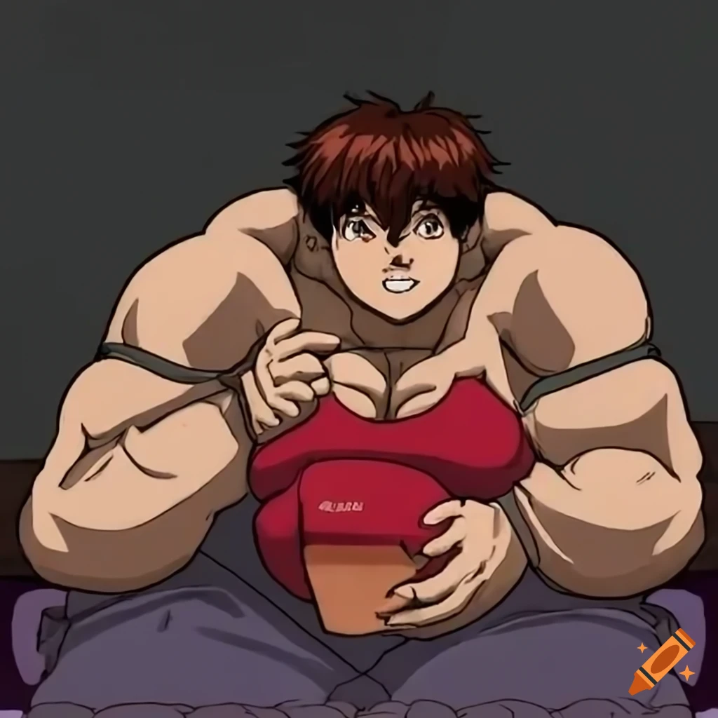 Chubby version of baki hanma