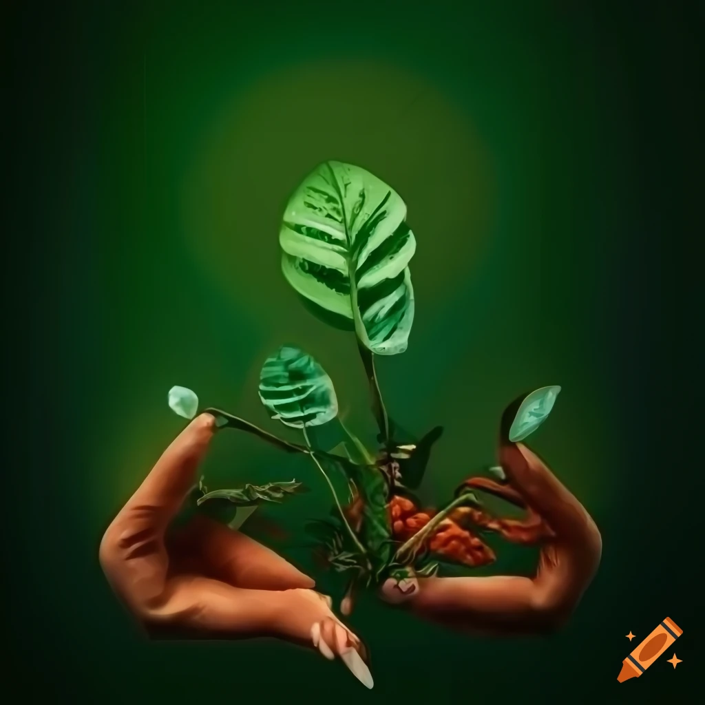 poster promoting love for plants and eco-friendly lifestyle