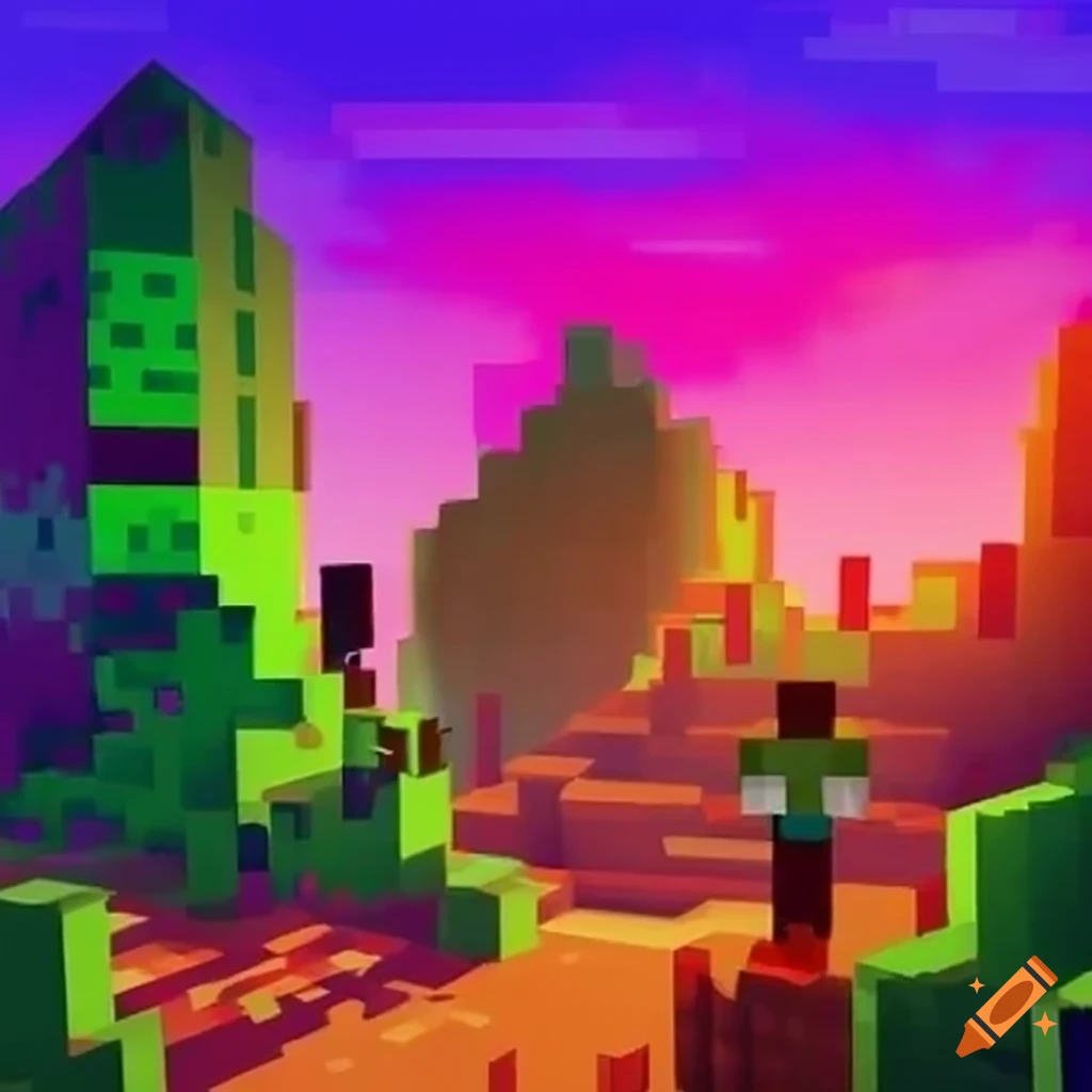 Image of a minecraft game