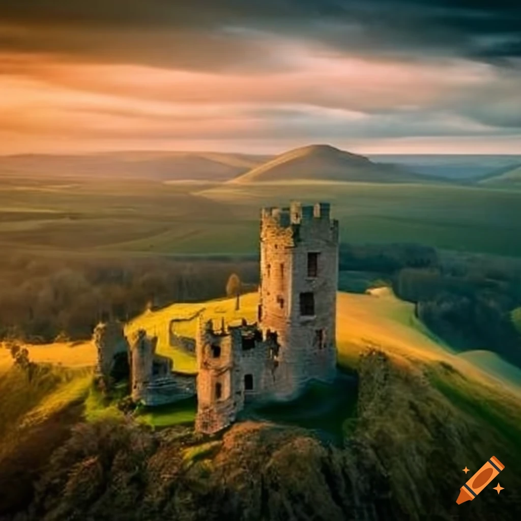 dramatic castle in north Scotland