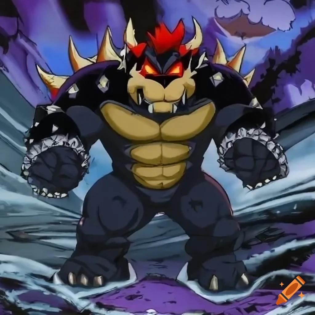 If Mario characters were Anime characters (Bowser) - YouTube