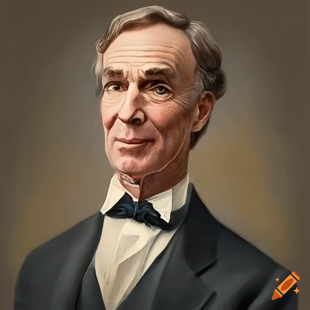 Portrait of bill nye, a famous figure from the 1800's on Craiyon