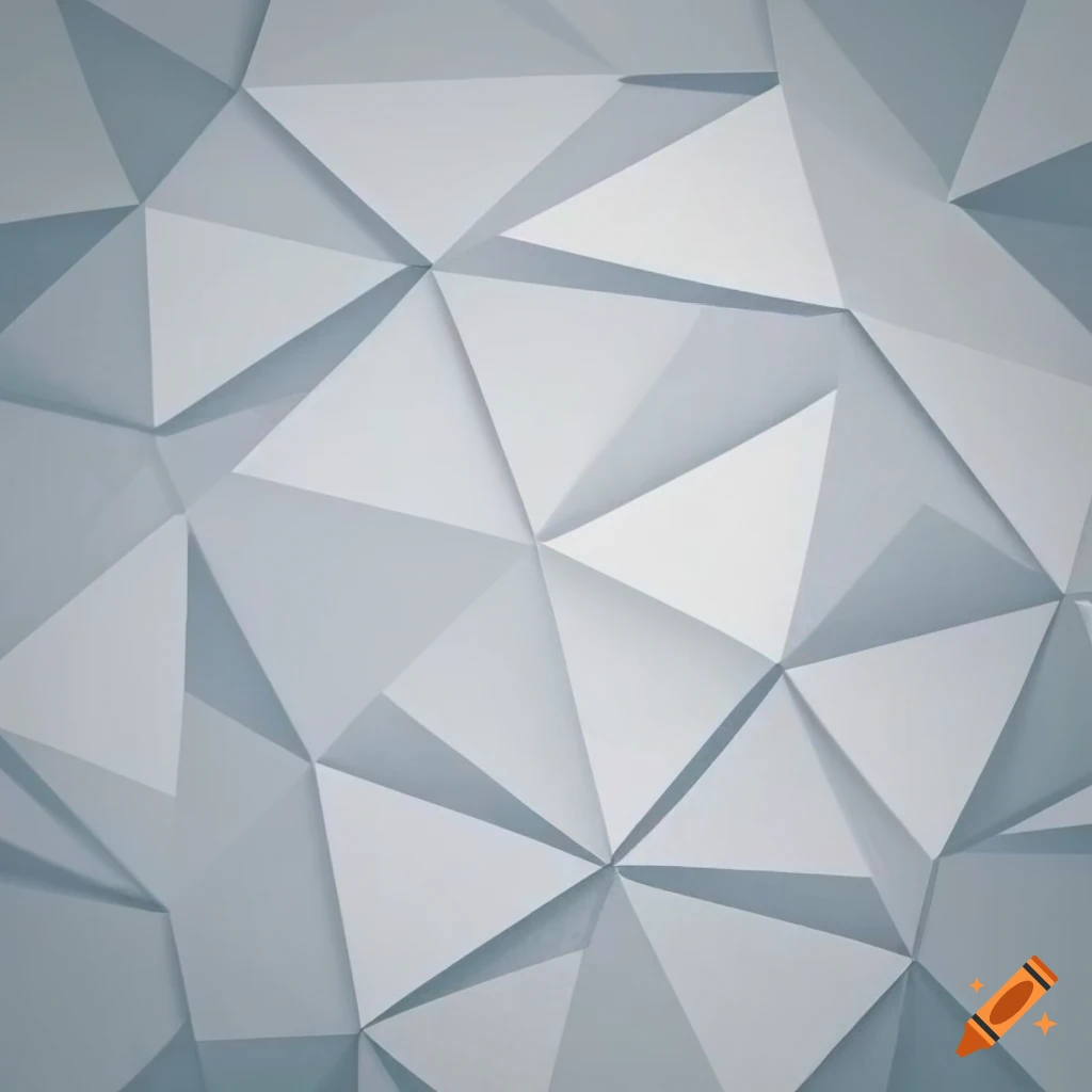 Soft light grey polygonal background with triangles