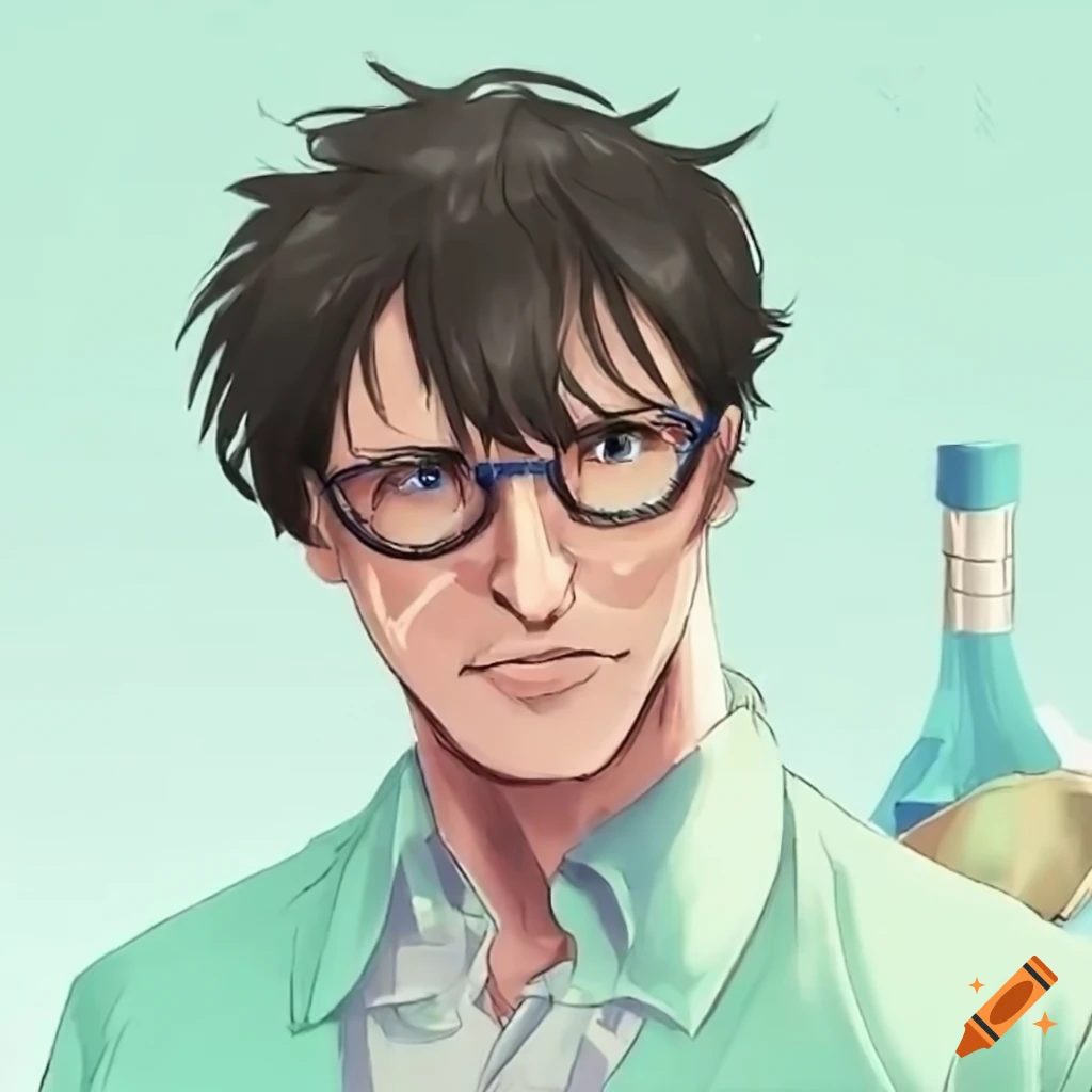 Bruce Banner in a laboratory