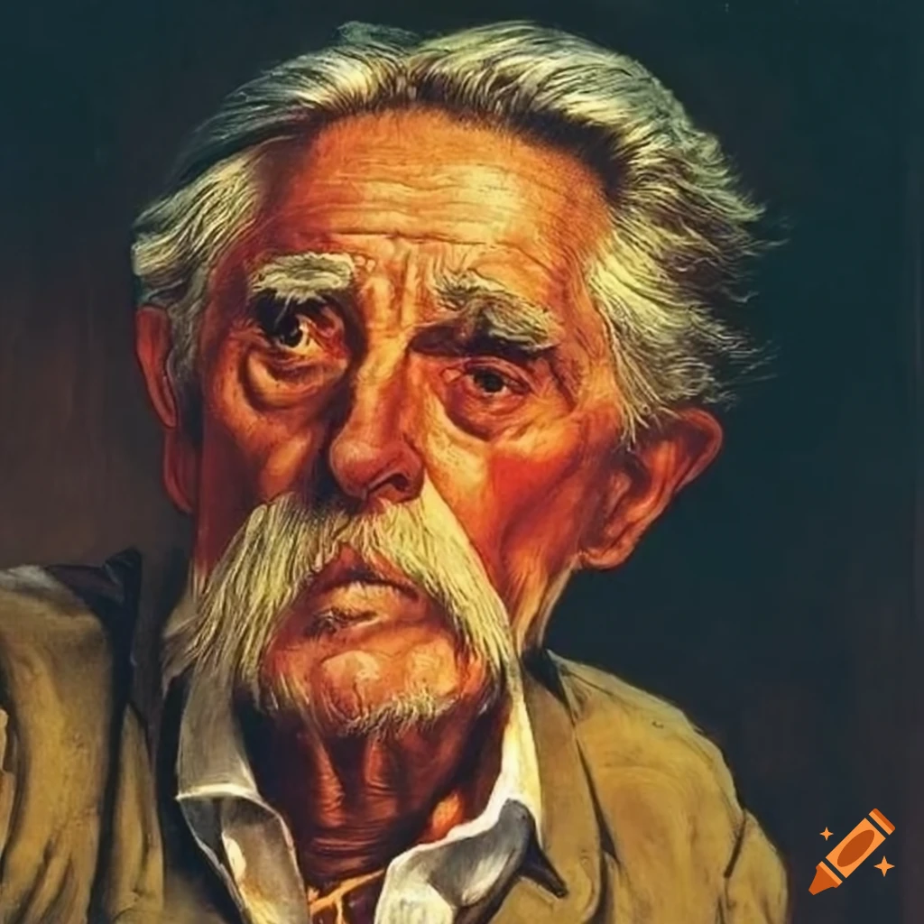 painting by Norman Rockwell inspired by No Country For Old Men